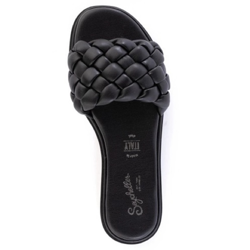 Seychelles Bellissima Braided Slide Black